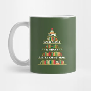 Have Your Shelf a Merry Little Christmas Bookshelf Holiday Mug